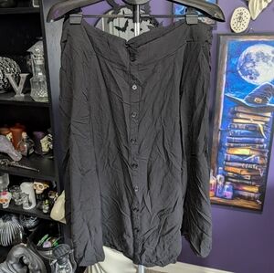 Torrid Black Button-Front Skirt